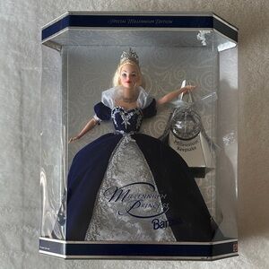Barbie Special Millennium Edition in Blue and Silver Gown - 2000